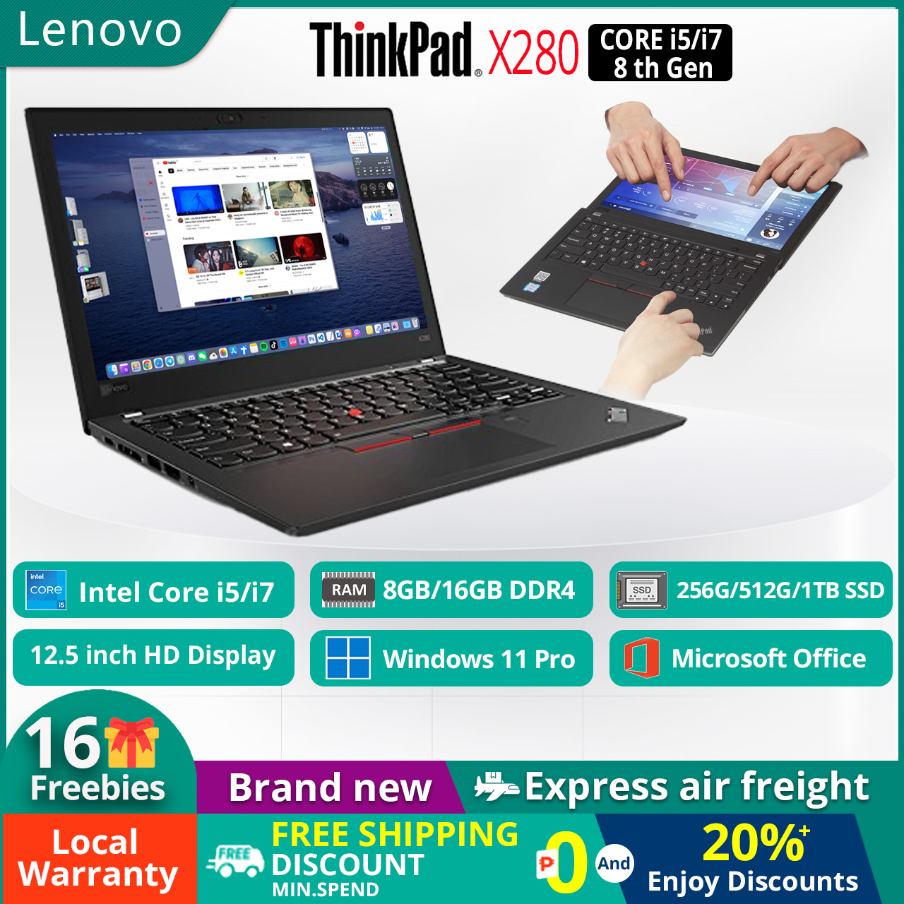 Lenovo Thinkpad x280 Ultra Thin 1 TB Lenovo Thinkpad x280 Ultra Thin 1 TB
