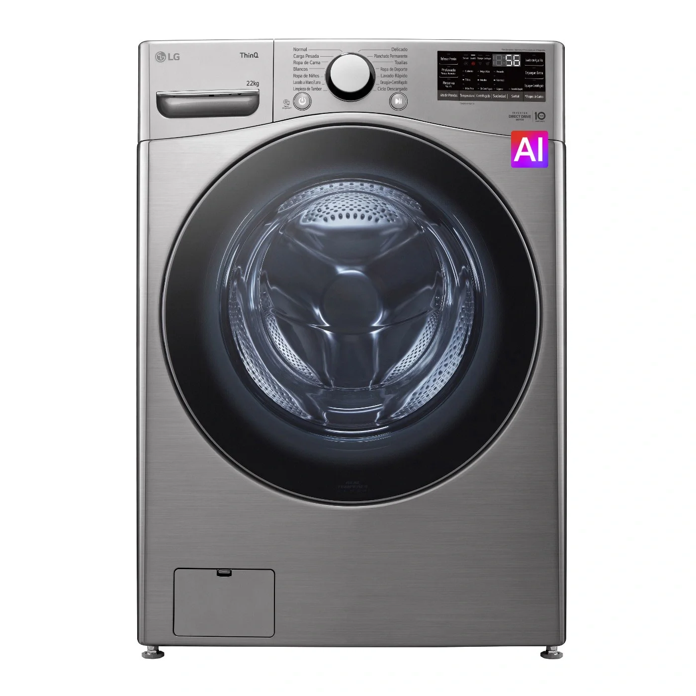 LG Lavadora Carga Frontal 22 Kilos 22 kilogramos LG Lavadora Carga Frontal 22 Kilos 22 kilogramos