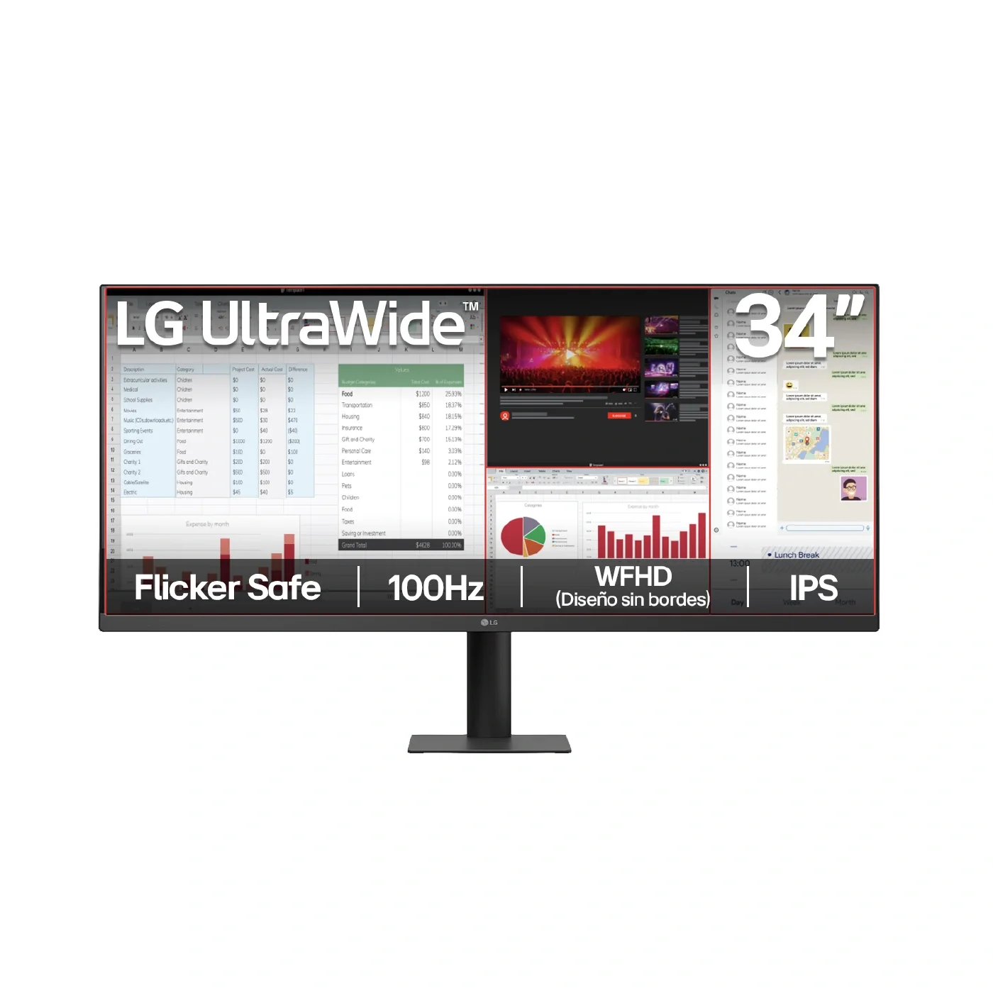 LG Monitor 34 34u511a Ultrawide Wfhd