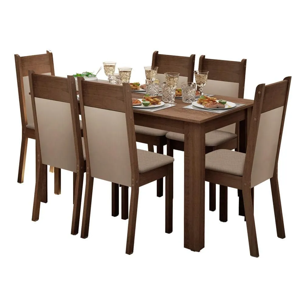 MADESA Juego Comedor Jaine 6 Sillas