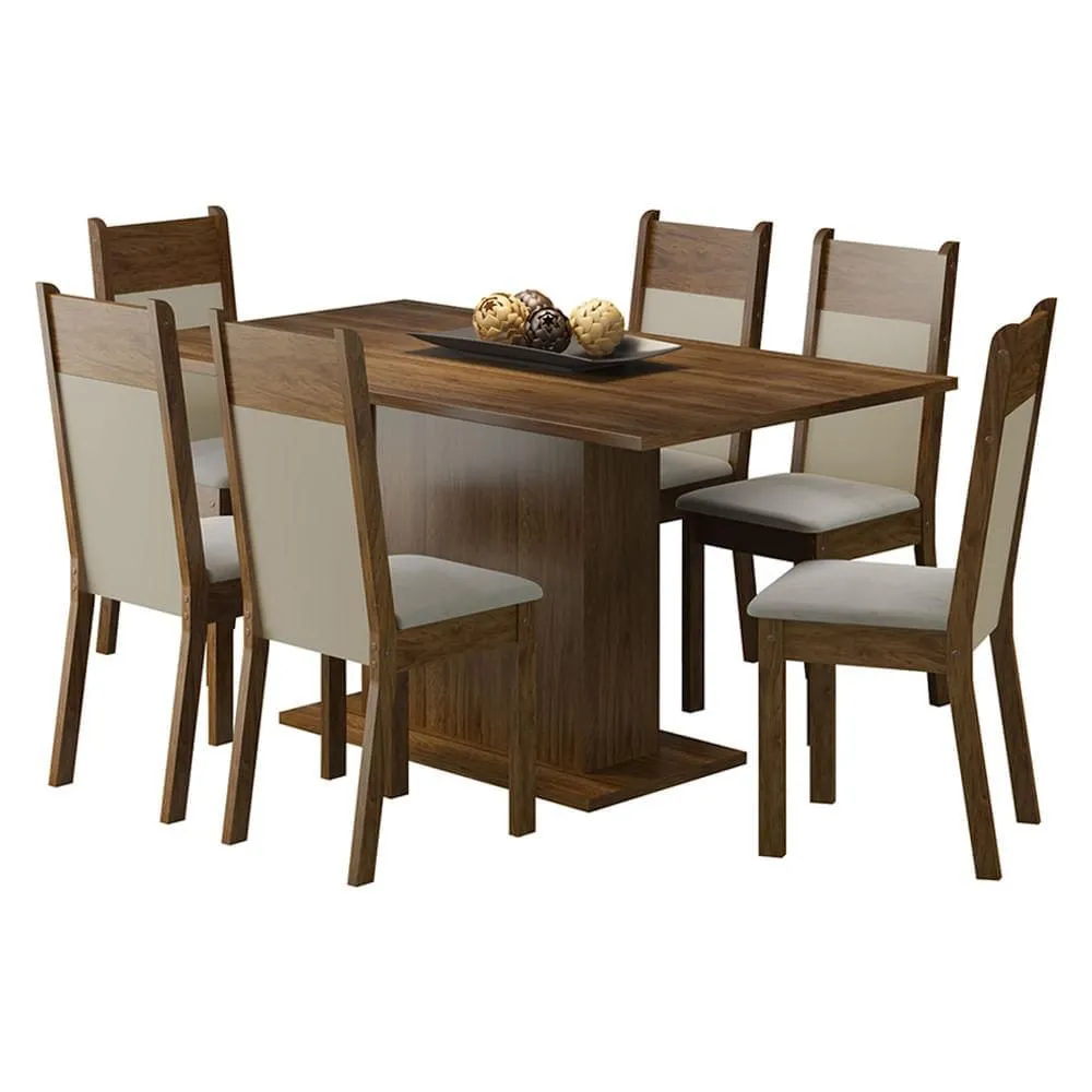 MADESA Juego Comedor Lousiana 6 Sillas