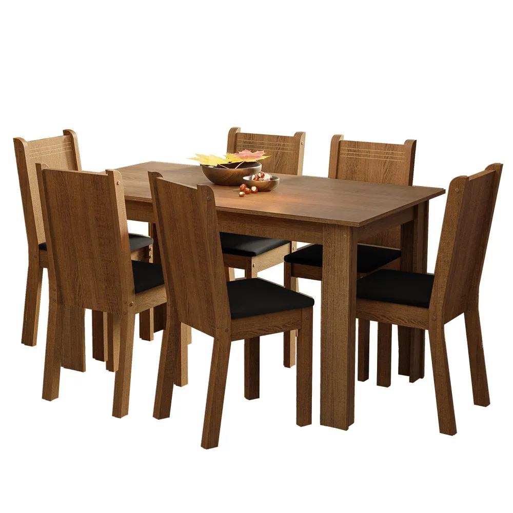 MADESA Juego Comedor Mesa 6 Sillas