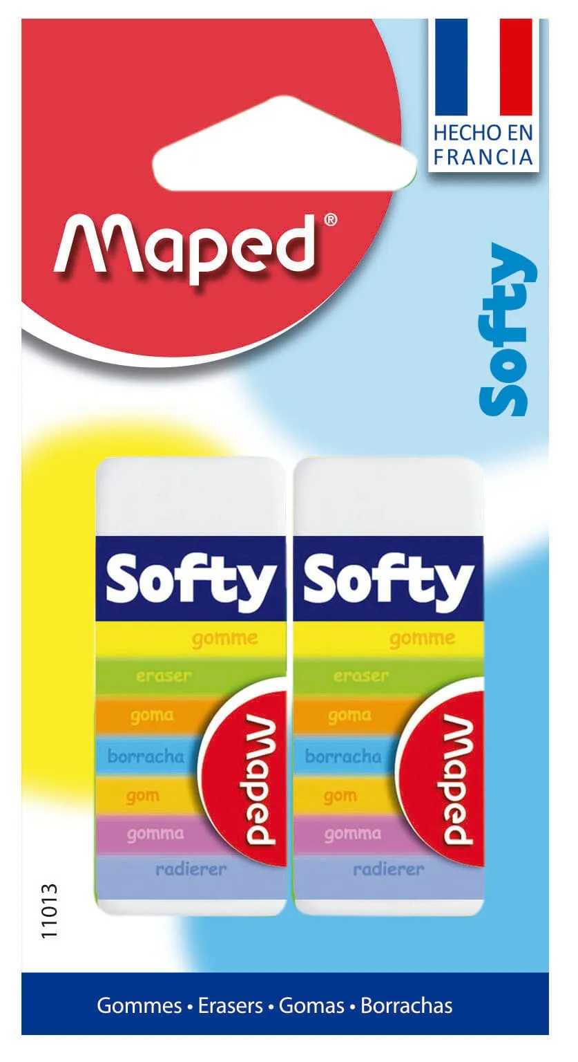 Maped Goma Borrar Softy 2 Piezas