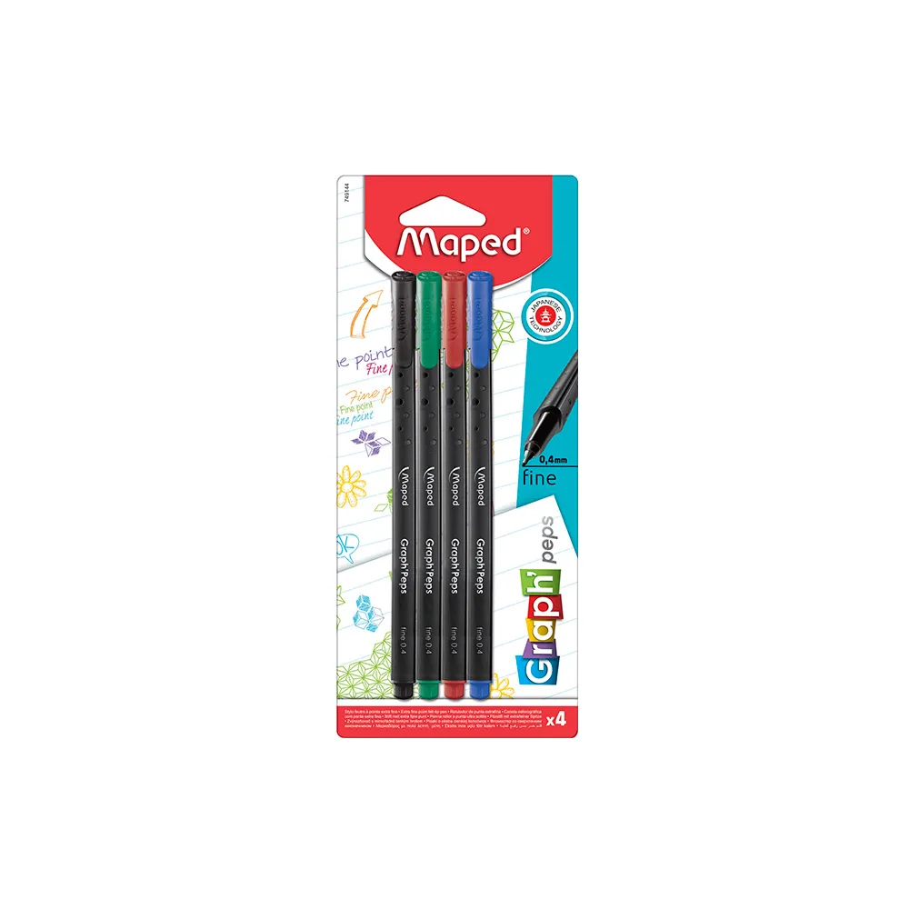 Maped Rotulador Graphpeps Clasicos 0 4mm Maped Rotulador Graphpeps Clasicos 0 4mm