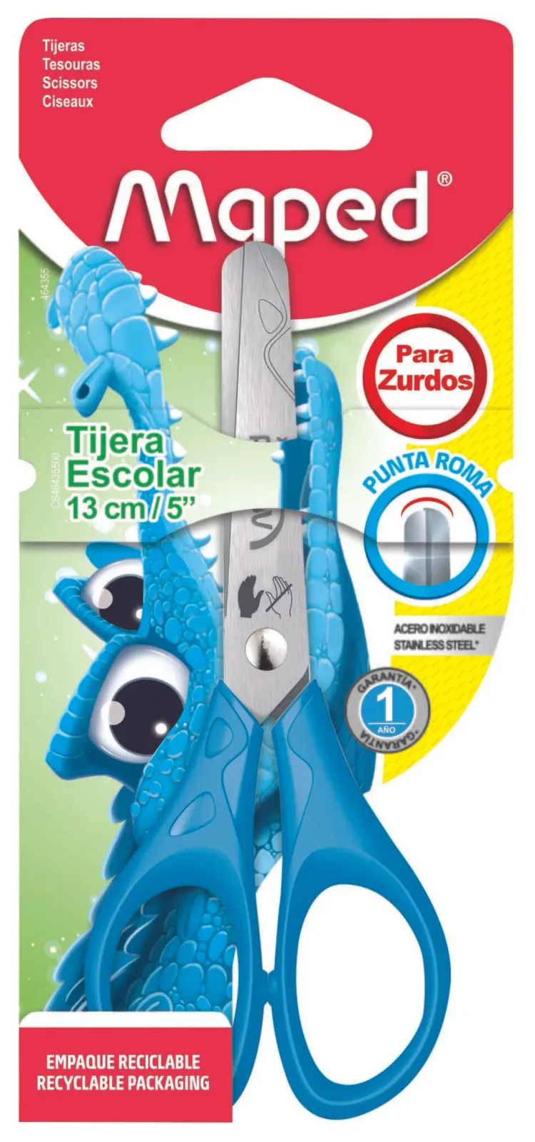 Maped Tijeras Escolares Zurdos Essentials Punta