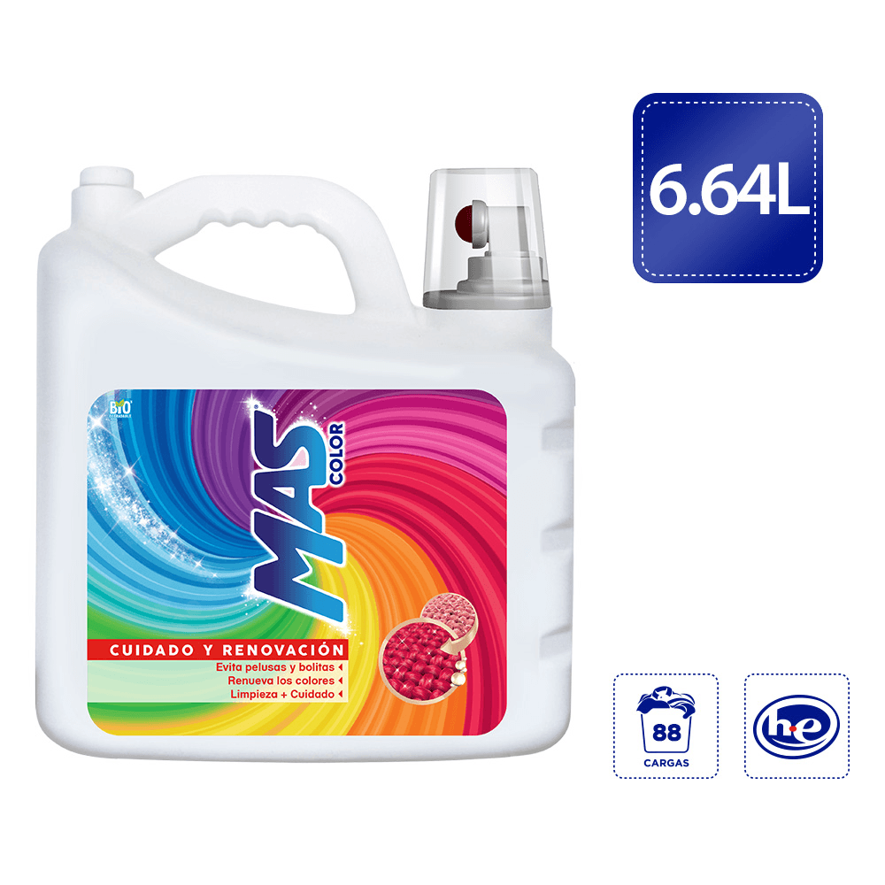 MAS Detergente Liquido Color 6 64l