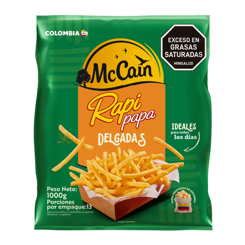 MCCAIN Papa Francesa Rapipapa Delgada Bolsa refrigerado