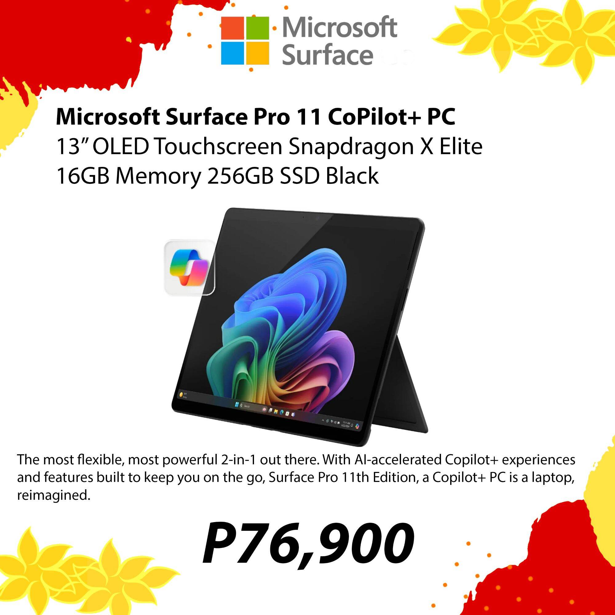 Microsoft Surface Pro 11 X Elite 256 GB