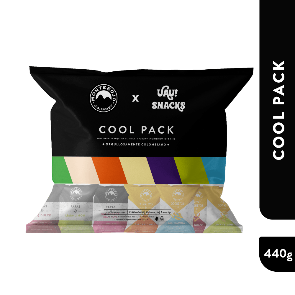 MONTEROJO Pasabocas Mix Cool Pack 20und conservar en un lugar seco