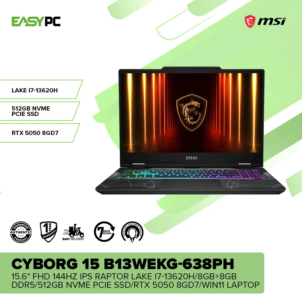 MSI Cyborg 15 b13wekg 639ph 15 512 GB