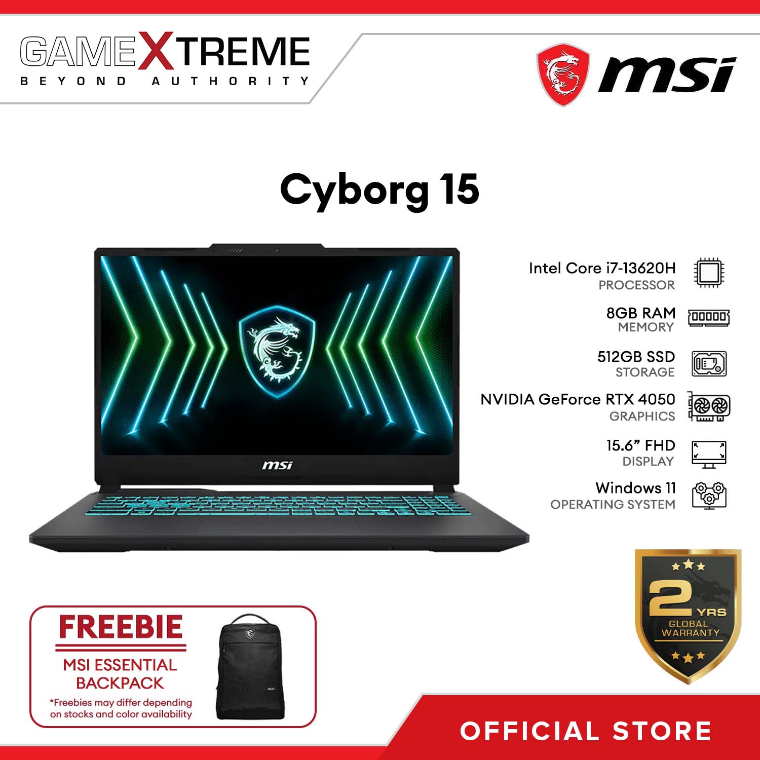 MSI Cyborg 15 Edition 15 6 512 GB