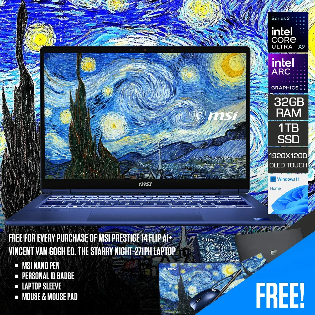 MSI Prestige 14 Flip Ai+ Vincent 1 TB