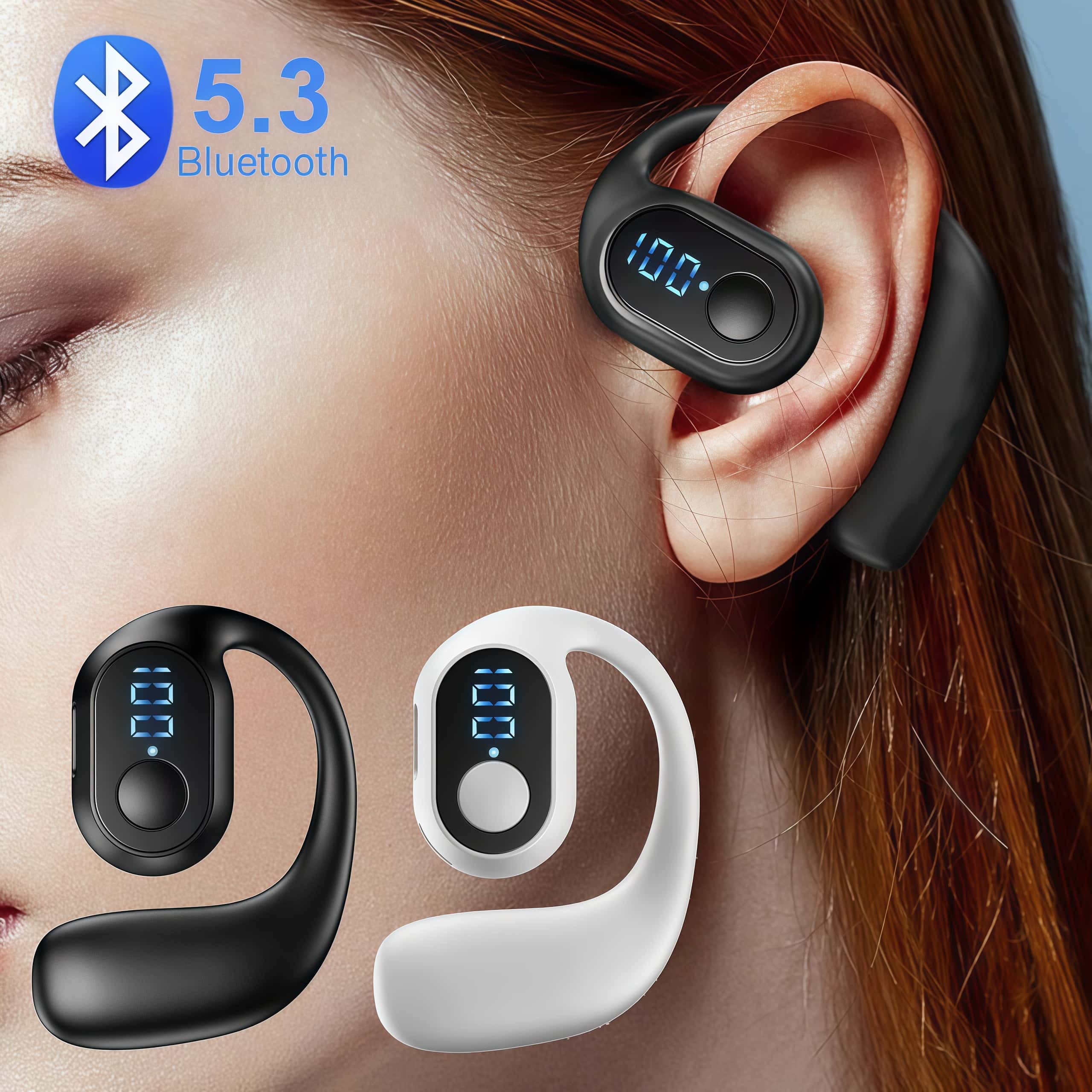 No Brand 5 3 Ear Hook Earphone