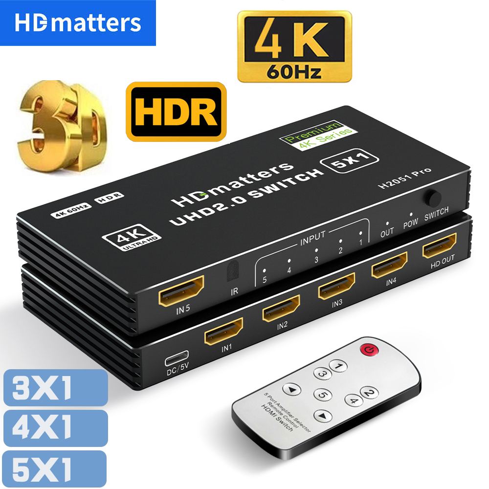 No Brand Hdmi Switch 4k 60hz Hdmi 2