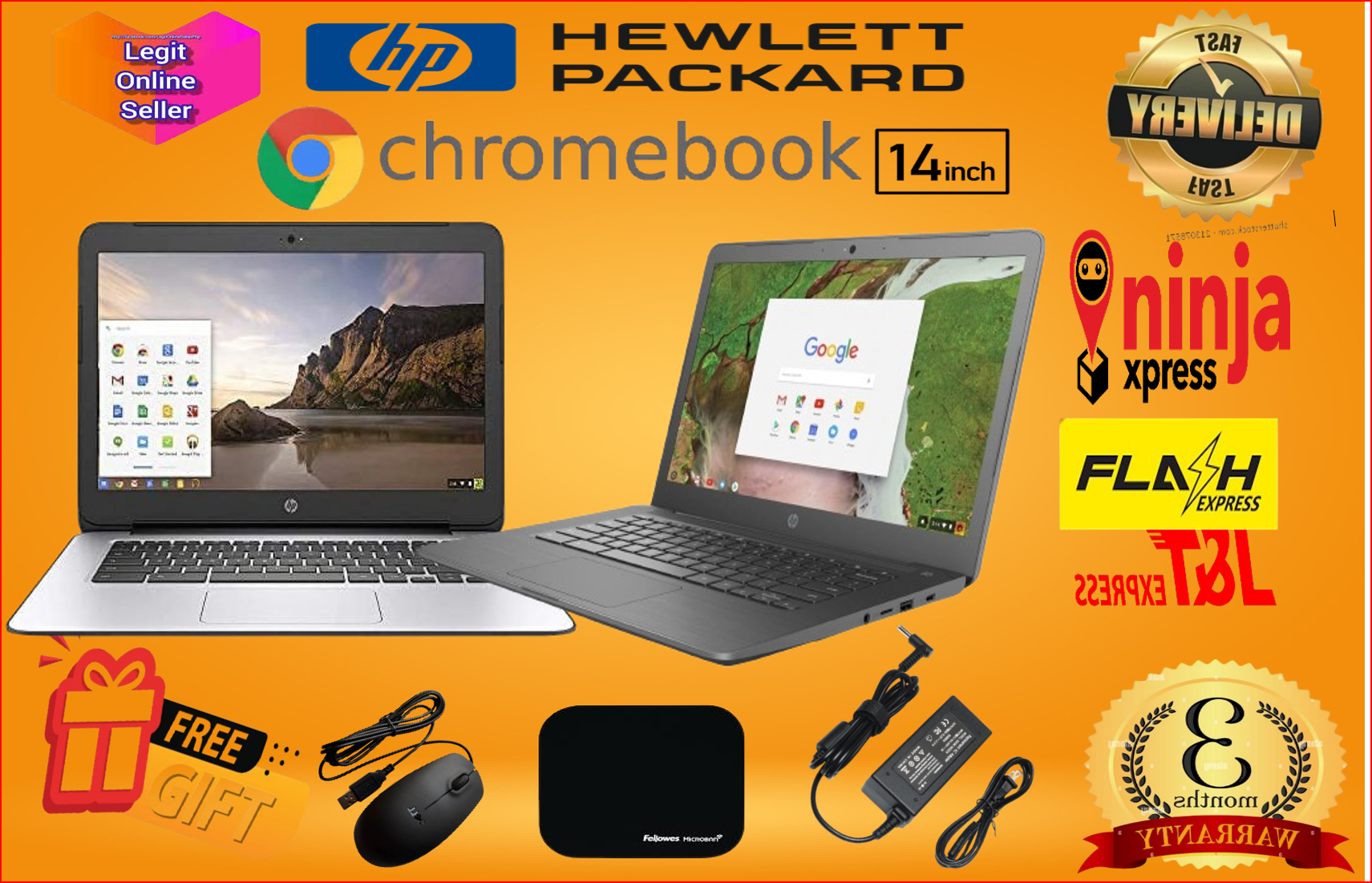 No Brand Hp Chromebook 11inch g4 Intel 16 GB