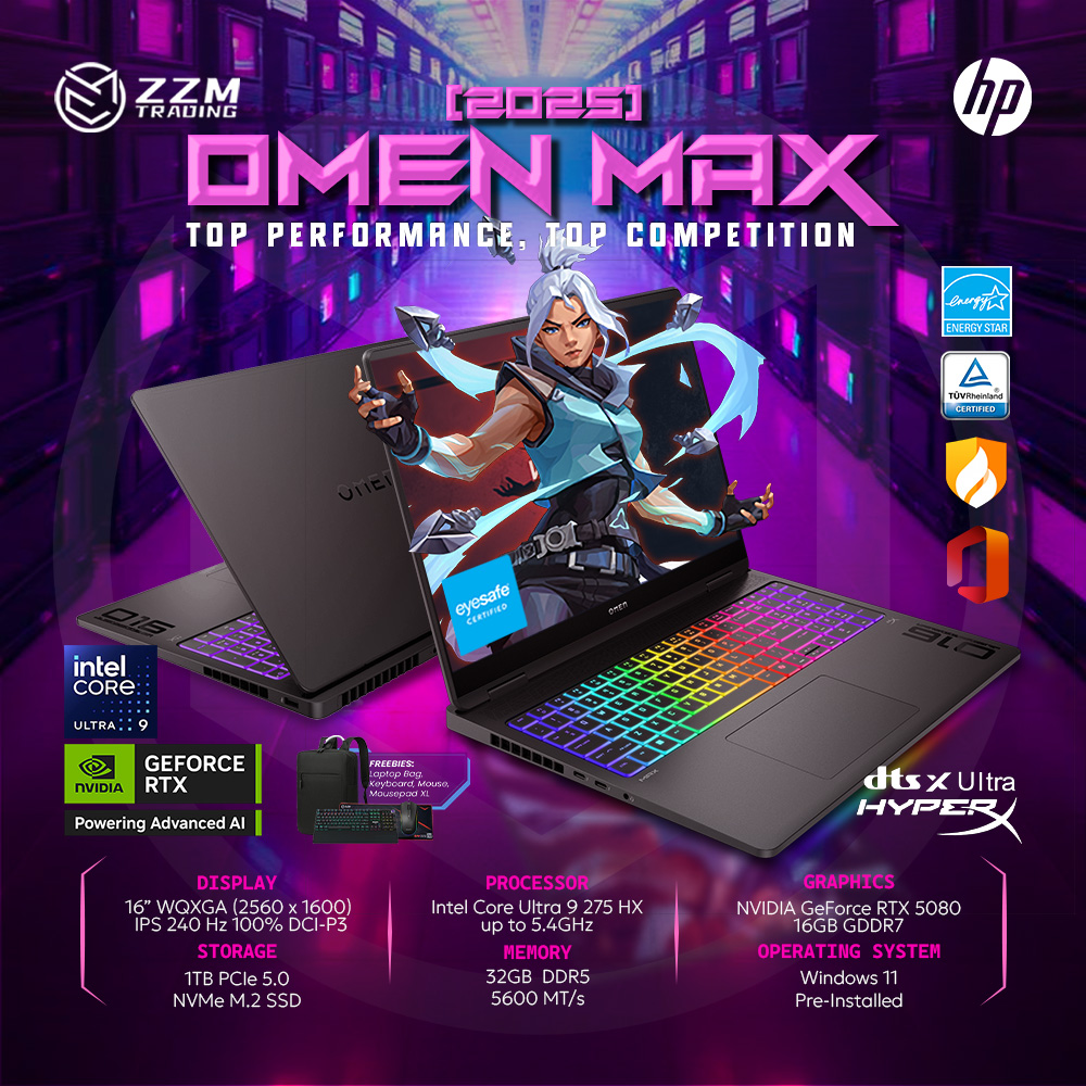 No Brand Hp Omen Max 16 2025 1 TB
