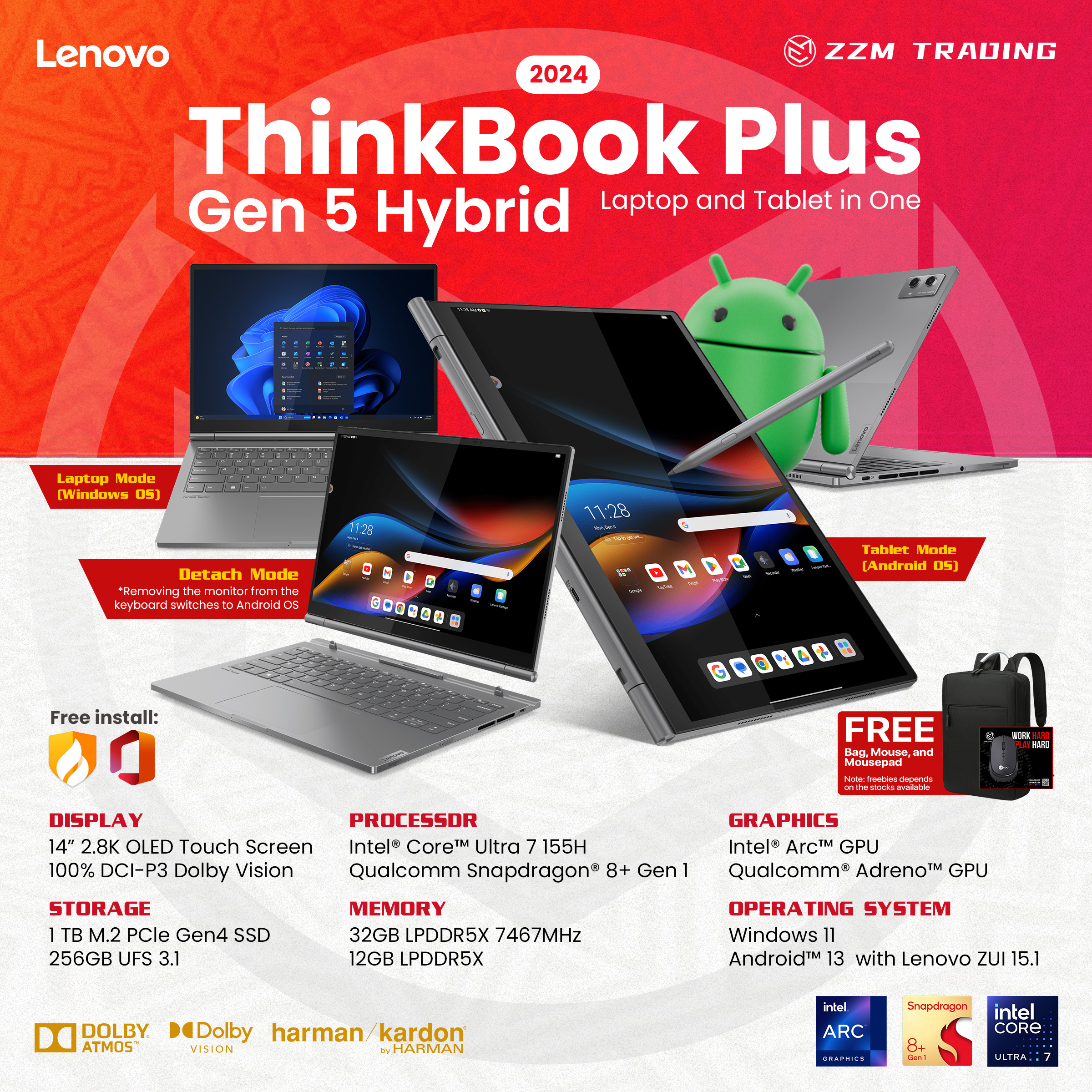 No Brand Lenovo Thinkbook Plus Gen 5 1 TB