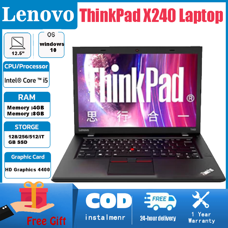 No Brand Lenovo Thinkpad x240 Laptop Intel 256 GB