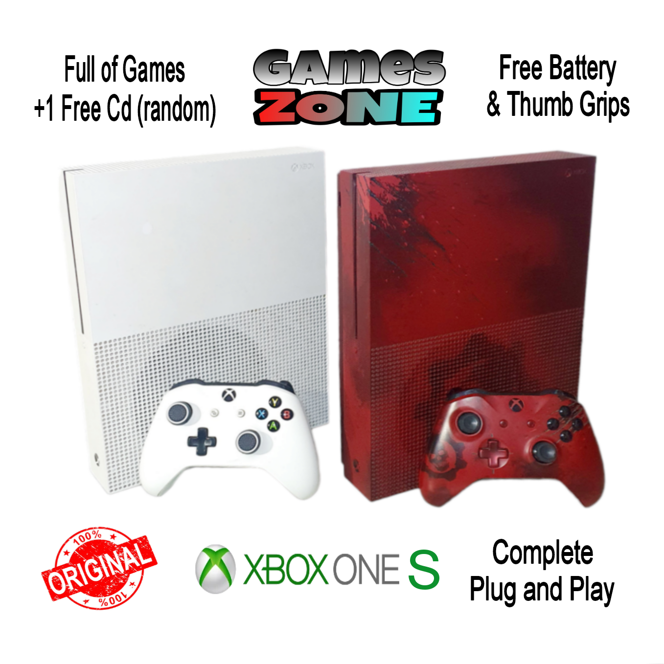 No Brand Xbox One S Console Full 500 GB