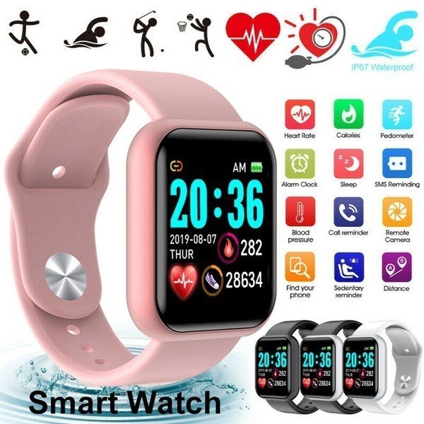 No Brand y68 Waterproof Watch Bluetooth Ios