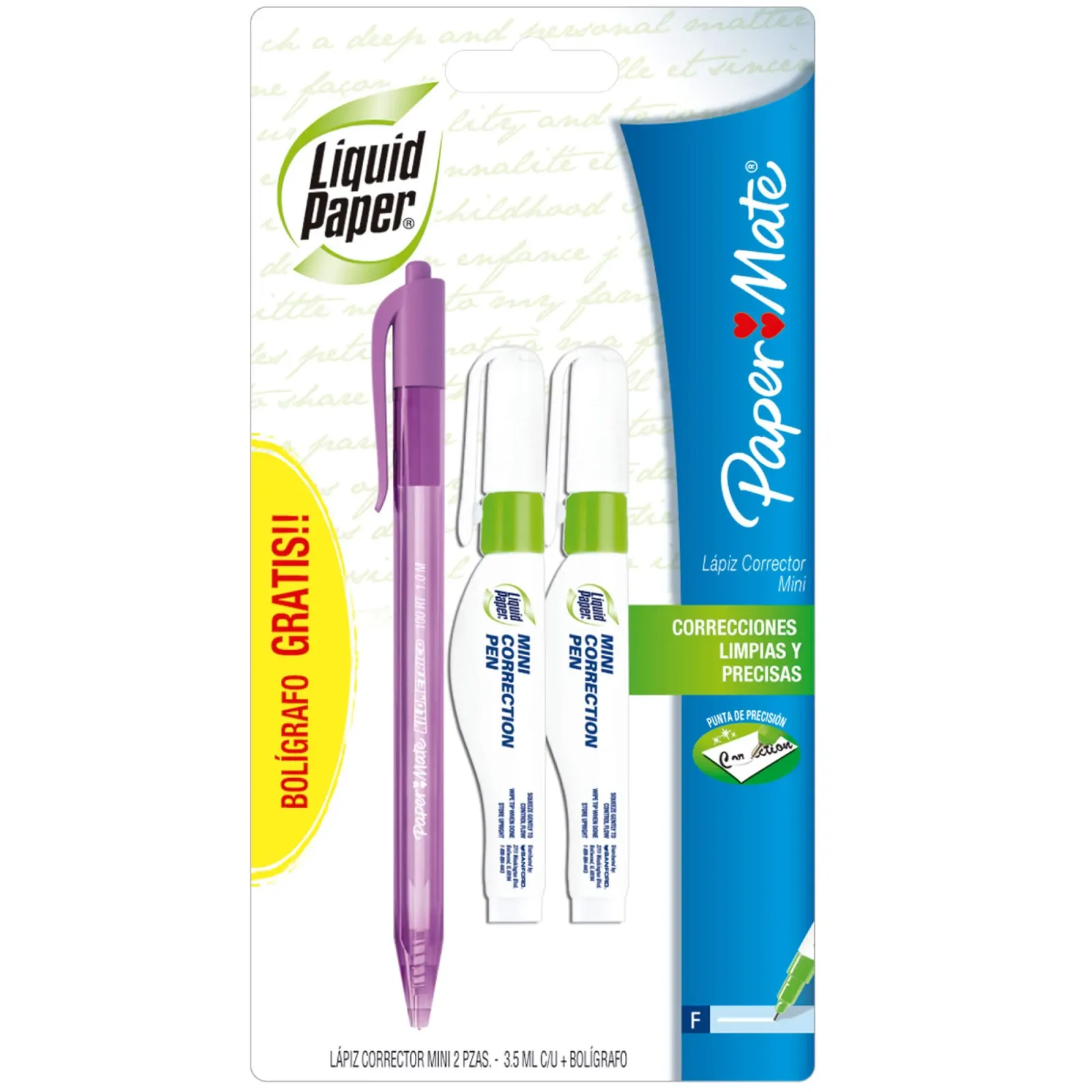 Paper Mate Corrector Liquido Liquid Paper Mini Paper Mate Corrector Liquido Liquid Paper Mini