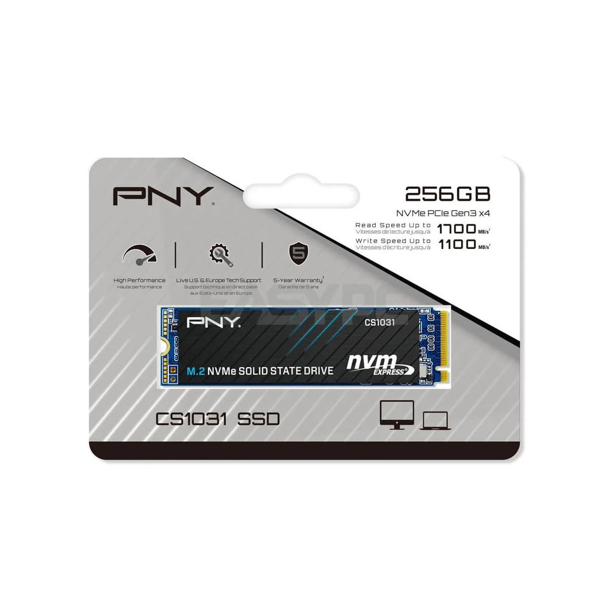 PNY cs1031 M 2 2280 gen3x4 256 GB