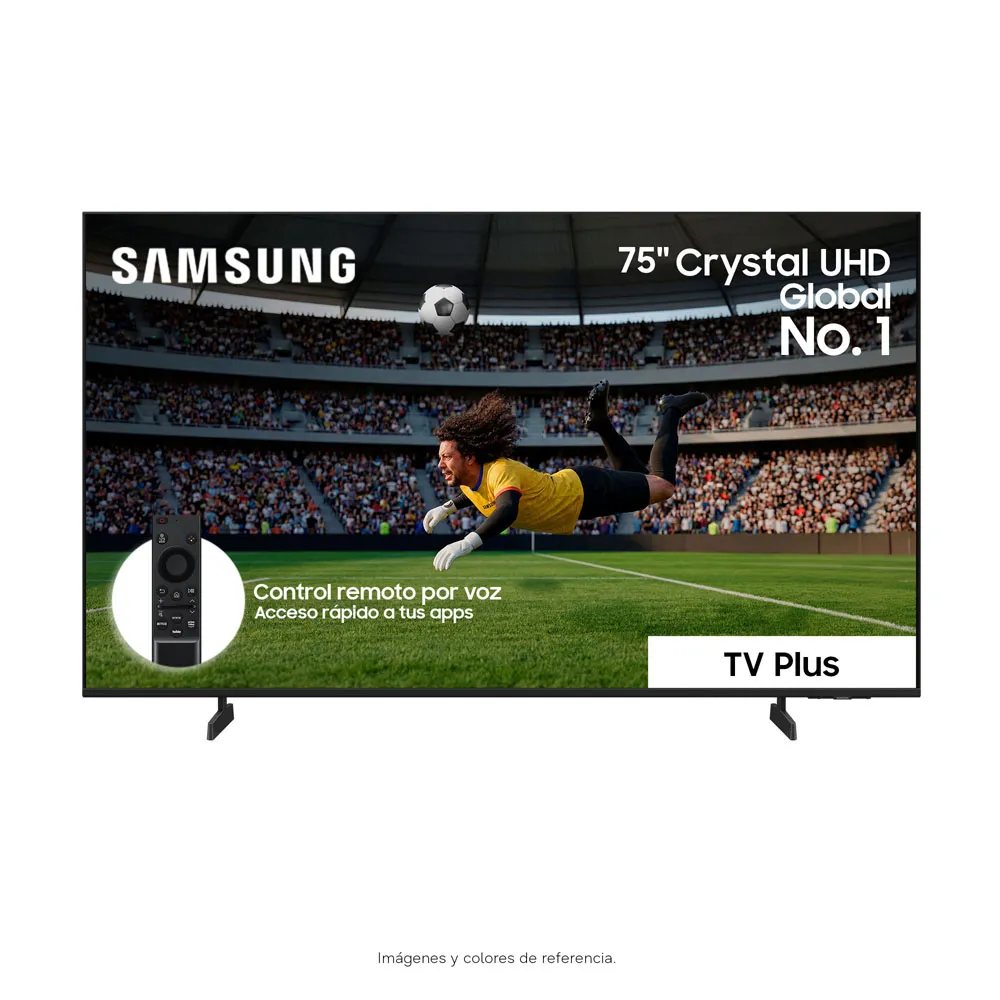 Samsung Televisor 75 Pulgadas Crystal Uhd