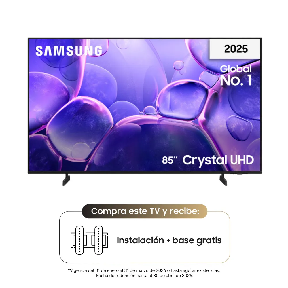 Samsung Televisor 85 Pulgadas Led Uhd