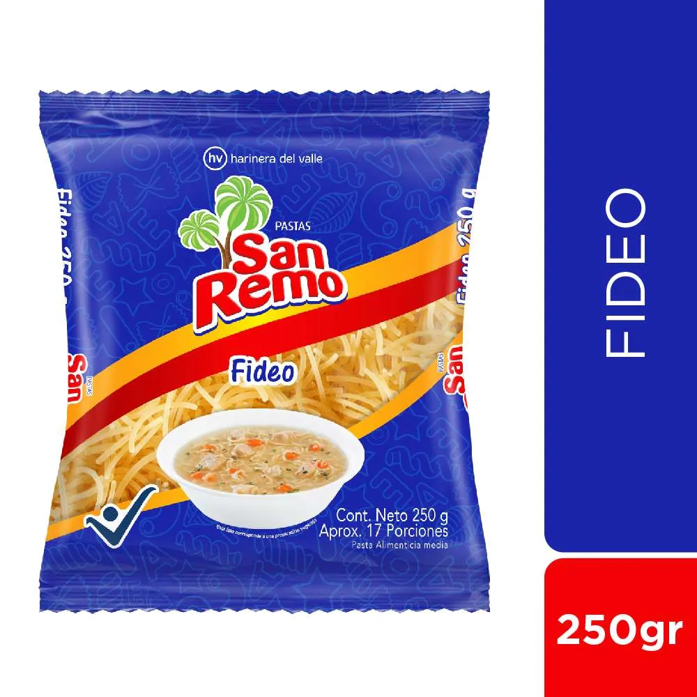 SAN REMO Pasta Fideo San Remo x250g
