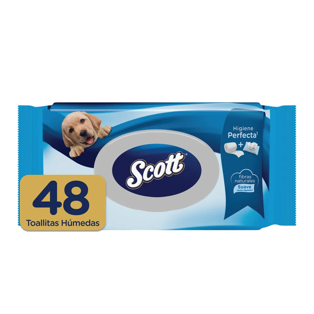 SCOTT Papel Higienico Humedo 48 Unidades