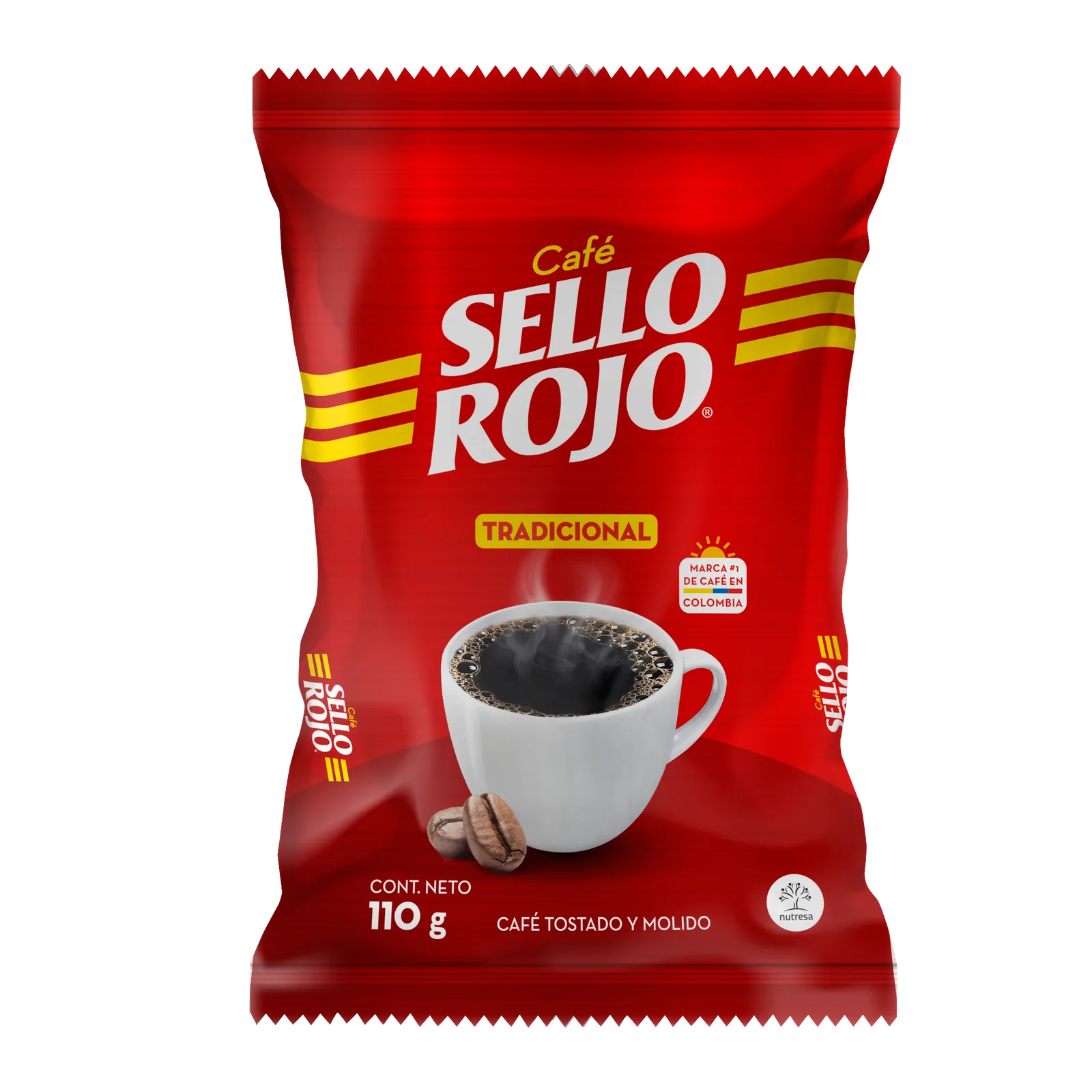 SELLO ROJO Sello Tostado Molido 110g mantener en lugar fresco