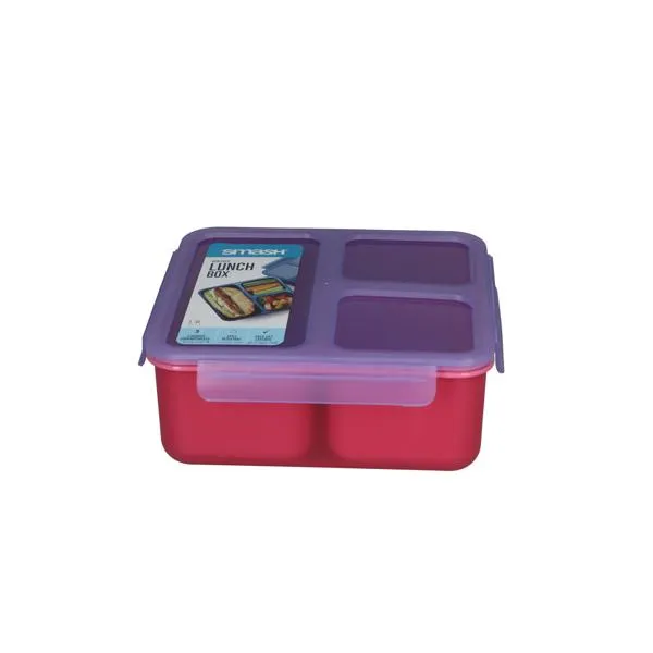 Smash 3 Compartment Bento Lunch Box