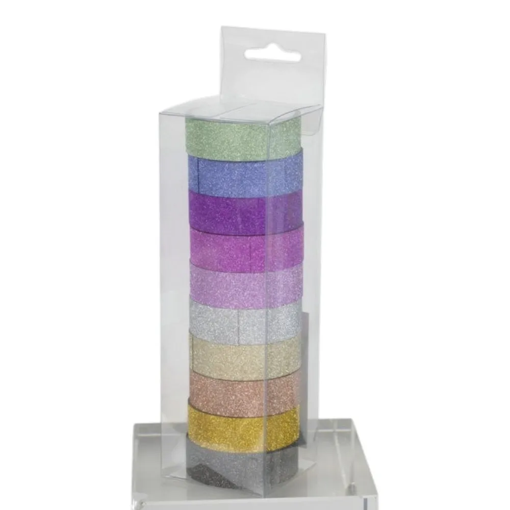 Stuk Cinta Washi Glitter 10 Piezas