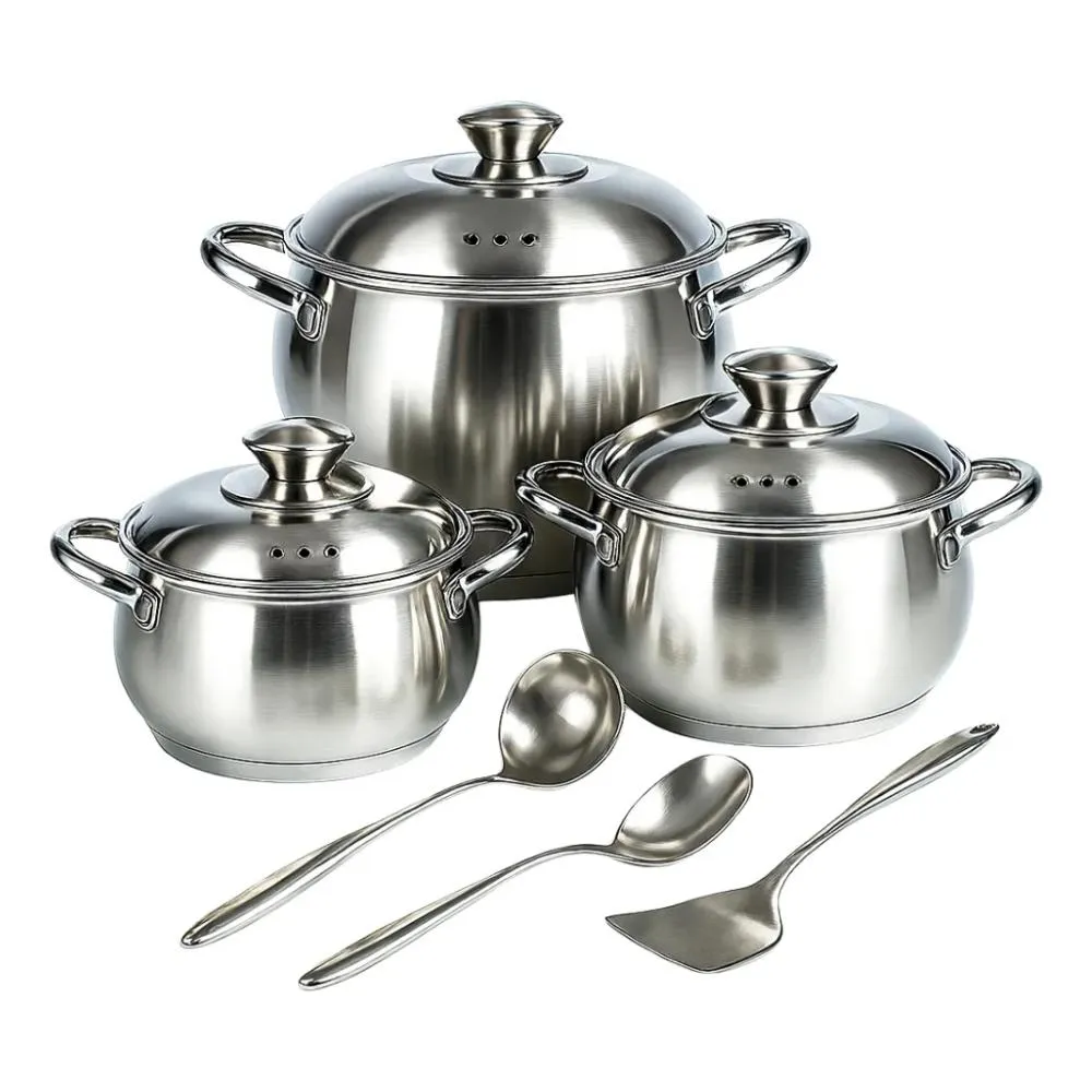 SWISS HOME Bateria Cocina Juego Ollas Acero