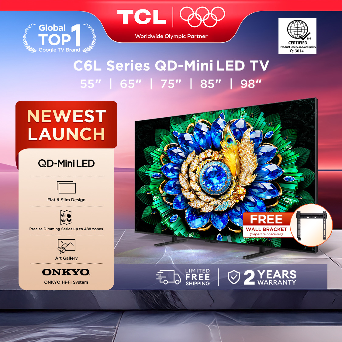 TCL c6l Series 4k Qd-miniled Google