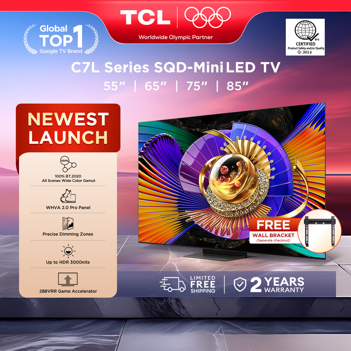 TCL c7l 4k Sqd-miniled Google TV TCL c7l 4k Sqd-miniled Google TV