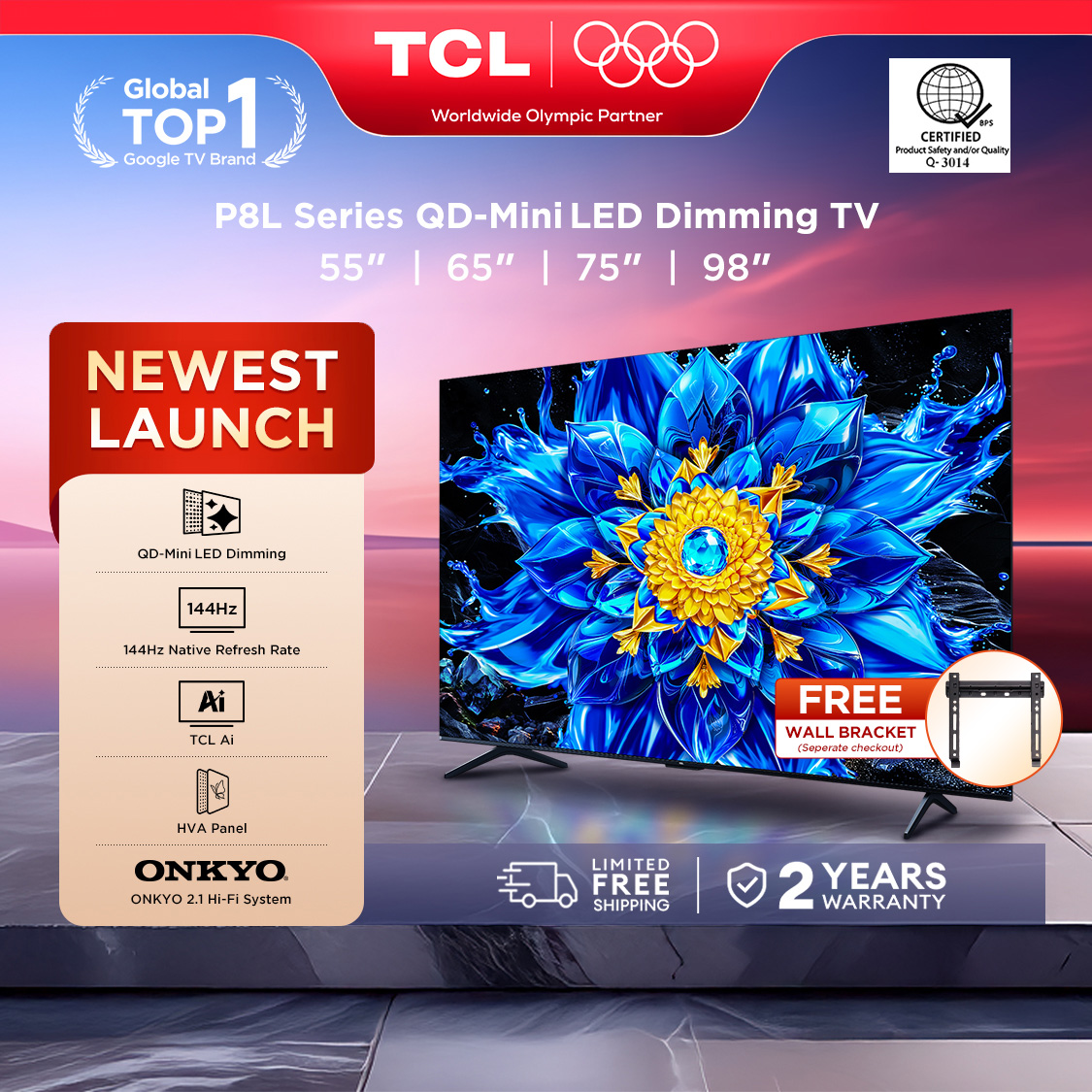 TCL p8l Series Qd-mini Led TV