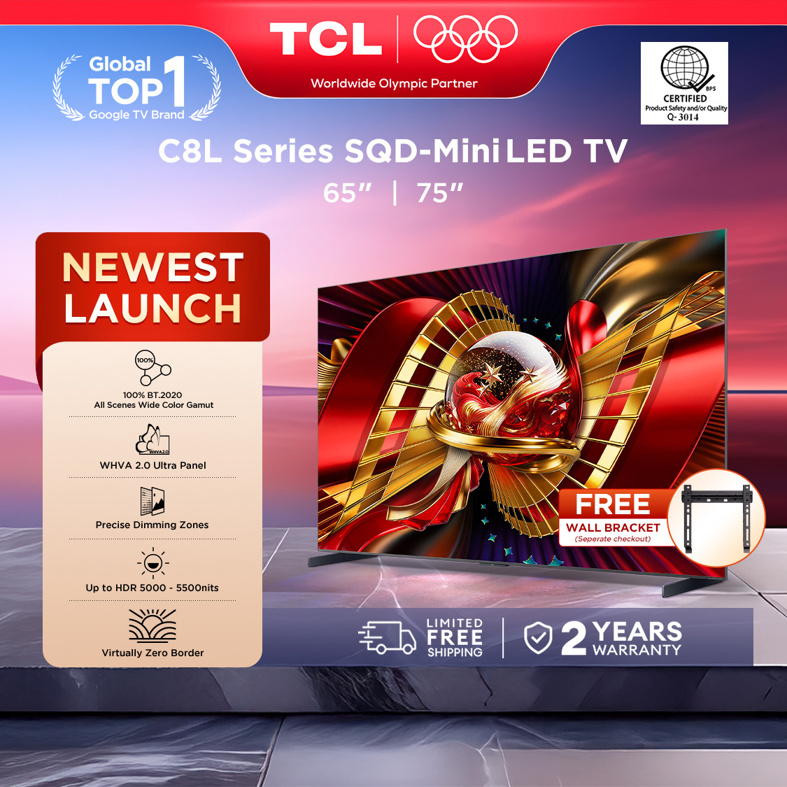 TCL TV c8l Series 4k Sqd-miniled TCL TV c8l Series 4k Sqd-miniled
