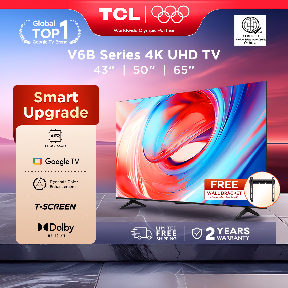 TCL v6b Series 4k Google TV