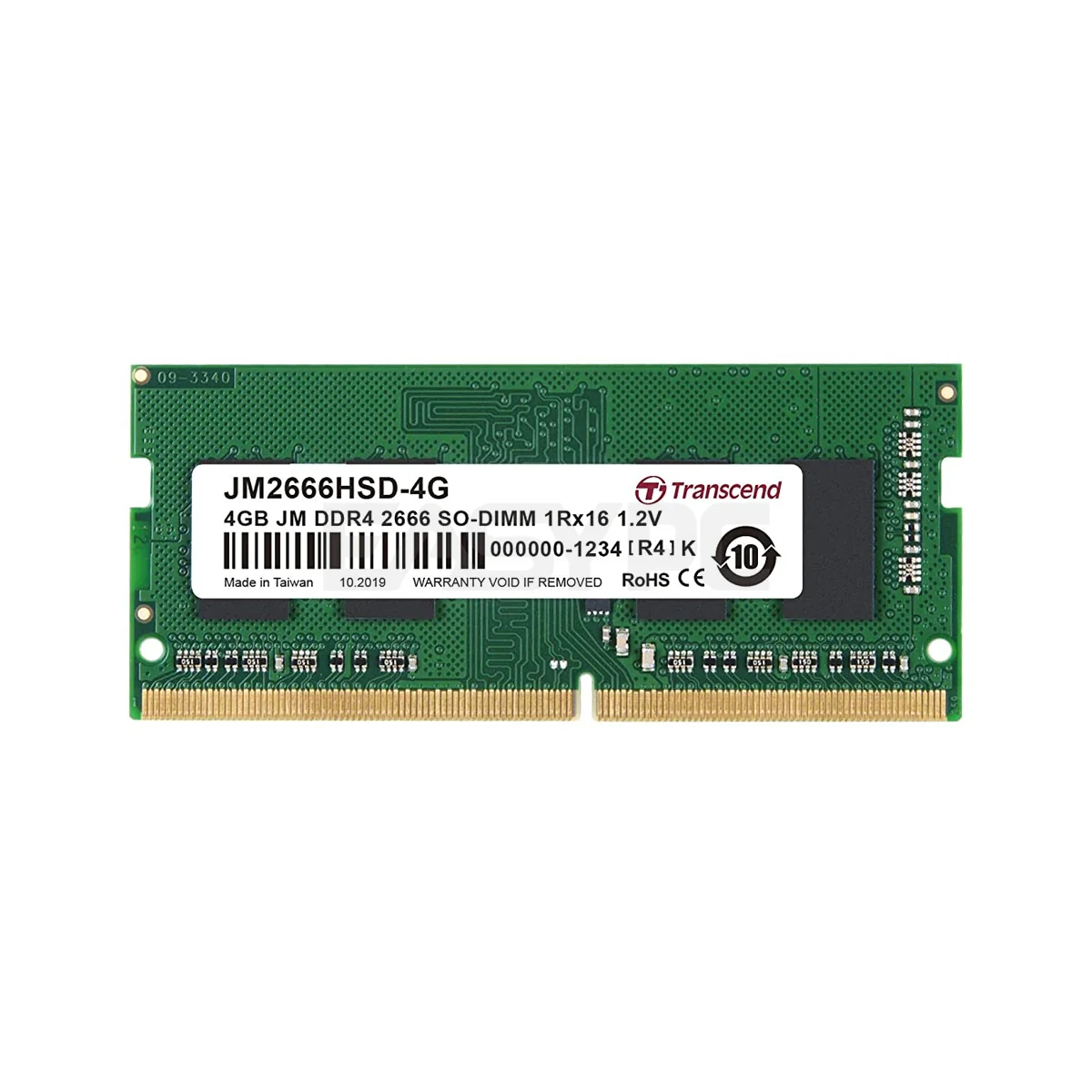 Transcend 1x4 ddr4 2666 Sodimm Memory 4 GB