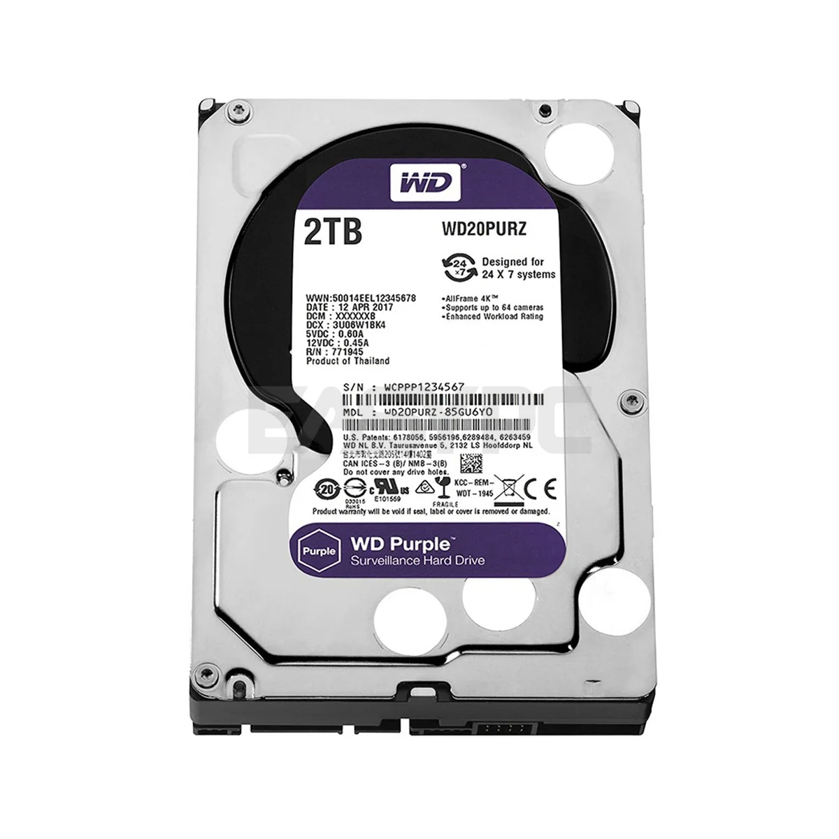 Western Digital wd23purz Surveillance Hard 2.0 TB