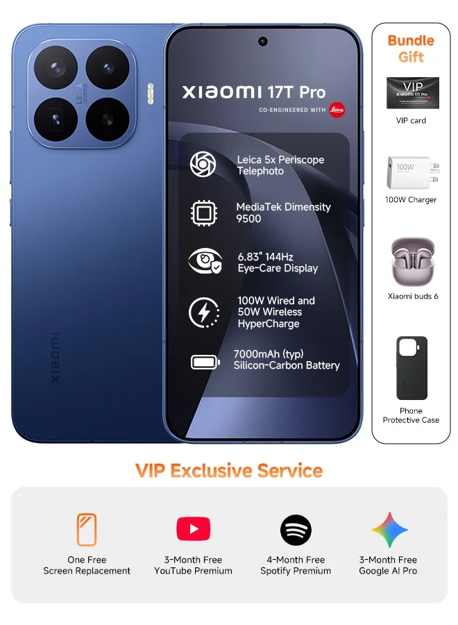 Xiaomi 17t Pro Bud 6 256 GB