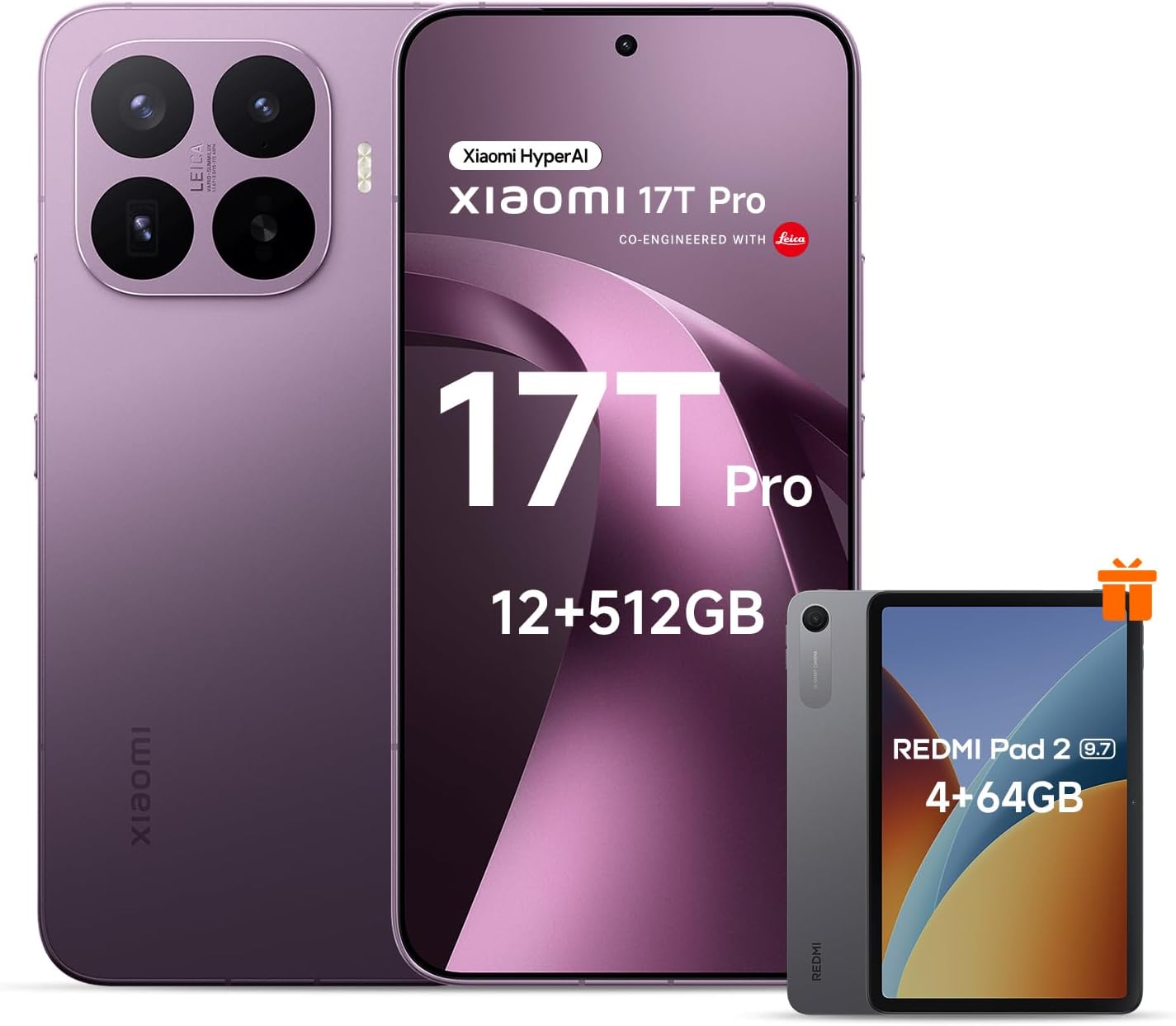 Xiaomi 17t Pro Celular Ram+ Morado+redmi 512 GB